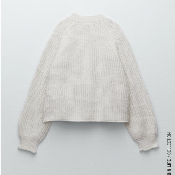 Zara Purl Knit Jacket - Picture 6 of 8